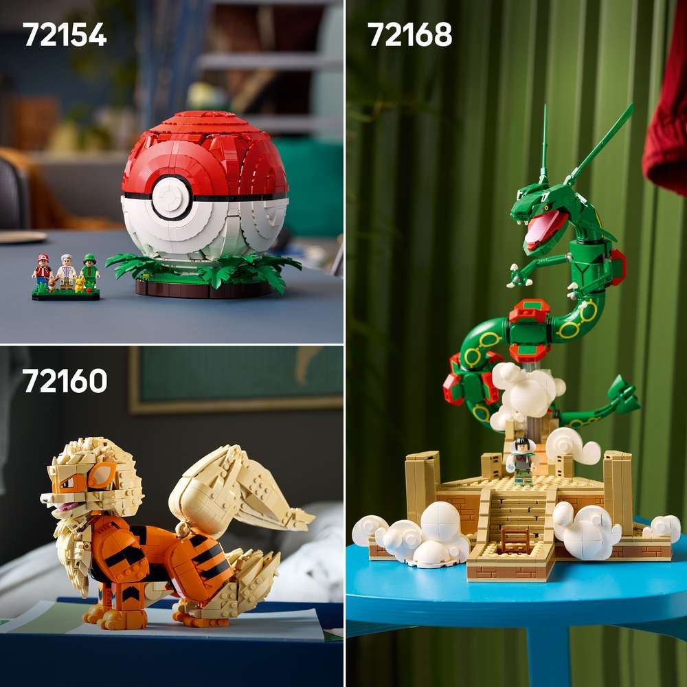LEGO Pokémon Munchlax 72150 - shown alongside related LEGO sets sold separately. 757 pieces. Ages 18+.