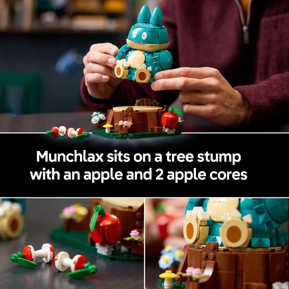 LEGO Pokémon Munchlax 72150 - captioned product view. 757 pieces. Ages 18+.