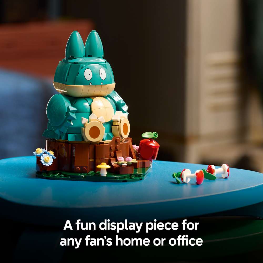 LEGO Pokémon Munchlax 72150 - captioned product view. 757 pieces. Ages 18+.