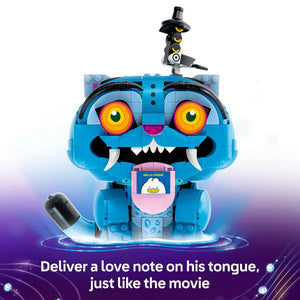 LEGO KPop Demon Hunters Derpy Tiger and Sussie Bird 72537 - captioned product view. 825 pieces. Ages 9+.