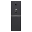 Beko CNAD5692DVA anthracite frost free combi fridge freezer with integrated water dispenser, 192cm tall, 50/50 split design with digital display and stainless steel water outlet