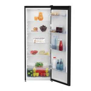 Beko 145.7cm Upright Tall Larder Fridge - Black | LSG4545B