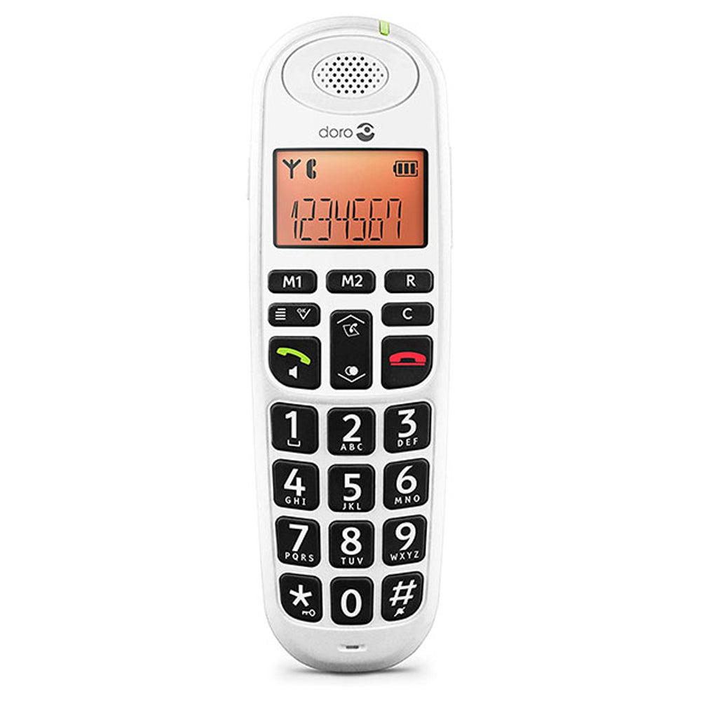 Doro Big Button Cordless Dect Home Phone Twin Pack - White | 5551