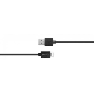 Deltaco USB A to Lightning Phone Charging Cable | IPLH411