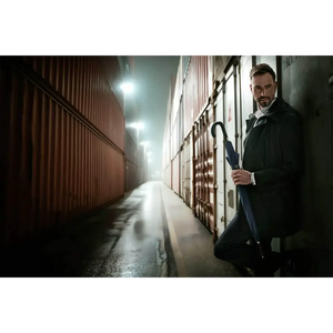 Doppler Superstong Long Automatic Umbrella - Navy | 7403163DMA