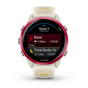 Garmin Forerunner 570 42mm GPS Smartwatch - Bone / Raspberry / Mango | 49-GAR-010-02970-02