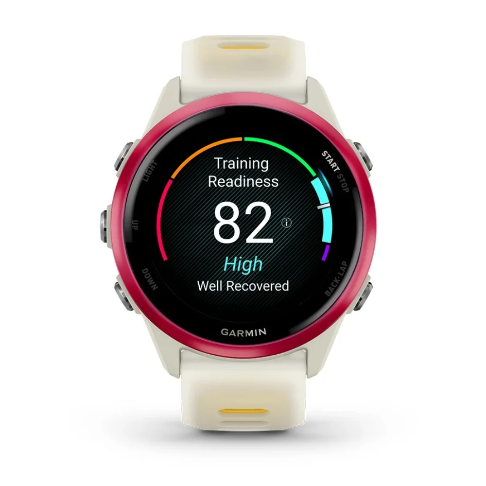 Garmin Forerunner 570 42mm GPS Smartwatch - Bone / Raspberry / Mango | 49-GAR-010-02970-02