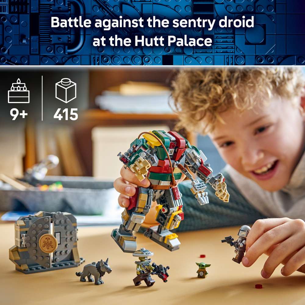 LEGO Star Wars™ Hutt Palace Sentry Droid Showdown 75451 - captioned product view. 415 pieces. Ages 9+.