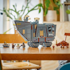 LEGO Star Wars™ Offworld Sandcrawler™ and Mudhorn 75453 - the finished build shown in a home setting. 1683 pieces. Ages 14+.