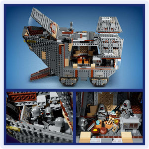 LEGO Star Wars™ Offworld Sandcrawler™ and Mudhorn 75453 - close-up detail of the finished build. 1683 pieces. Ages 14+.