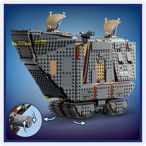 LEGO Star Wars™ Offworld Sandcrawler™ and Mudhorn 75453 - close-up detail of the finished build. 1683 pieces. Ages 14+.
