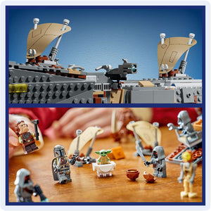 LEGO Star Wars™ Offworld Sandcrawler™ and Mudhorn 75453 - close-up detail of the finished build. 1683 pieces. Ages 14+.