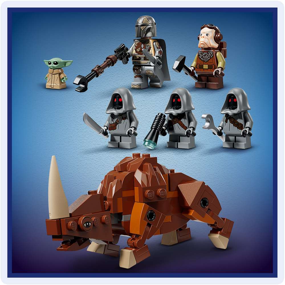 LEGO Star Wars™ Offworld Sandcrawler™ and Mudhorn 75453 - close-up detail of the finished build. 1683 pieces. Ages 14+.