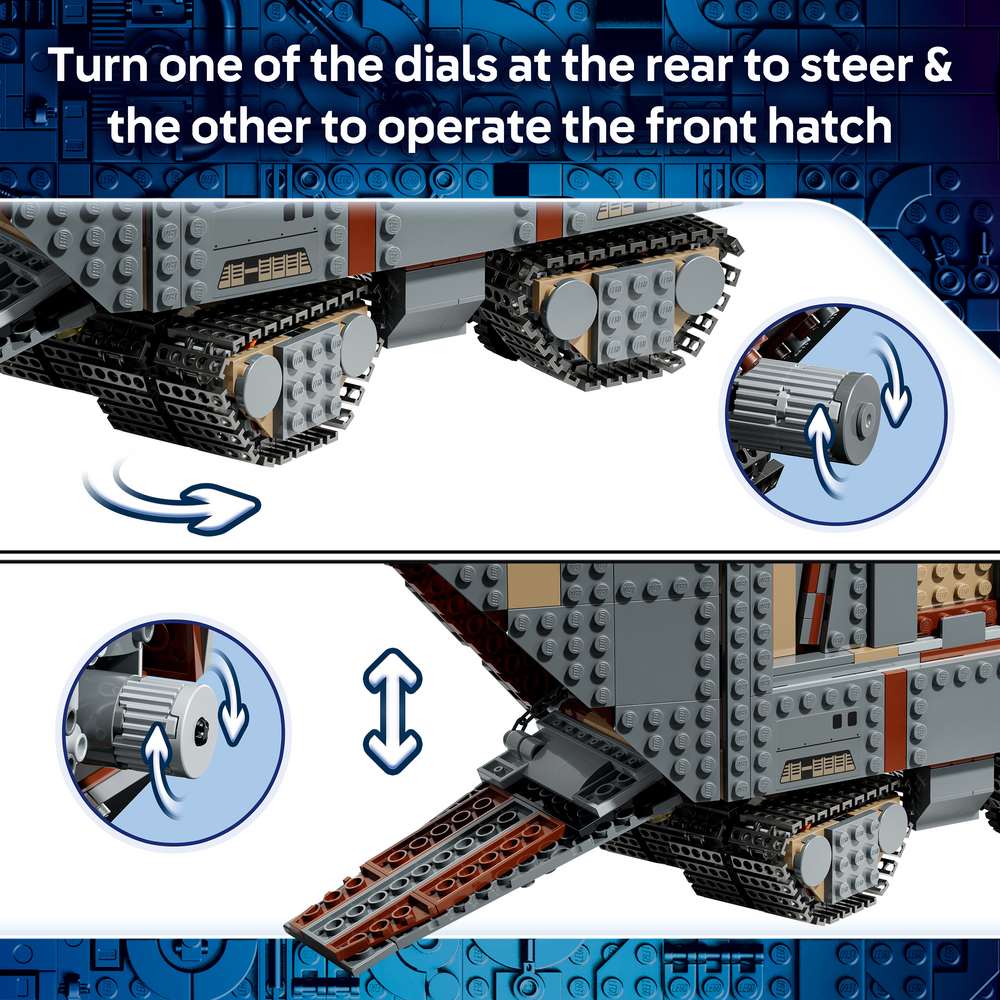 LEGO Star Wars™ Offworld Sandcrawler™ and Mudhorn 75453 - captioned product view. 1683 pieces. Ages 14+.