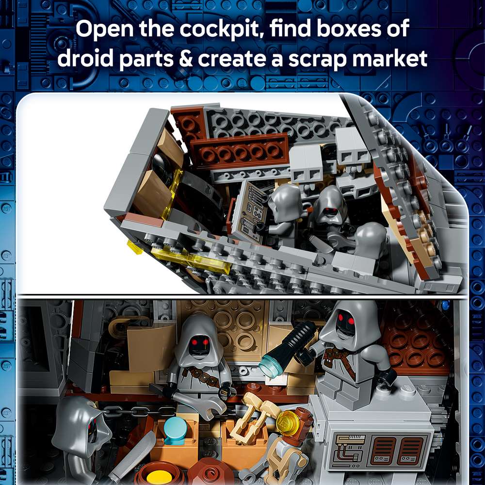 LEGO Star Wars™ Offworld Sandcrawler™ and Mudhorn 75453 - captioned product view. 1683 pieces. Ages 14+.