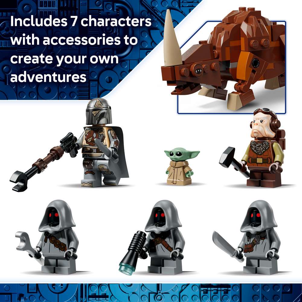 LEGO Star Wars™ Offworld Sandcrawler™ and Mudhorn 75453 - captioned product view. 1683 pieces. Ages 14+.
