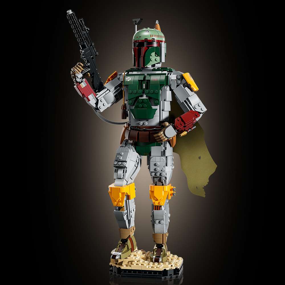 LEGO Star Wars™ Boba Fett™ 75455 - close-up detail of the finished build. 1544 pieces. Ages 18+.
