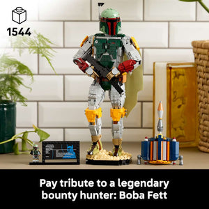 LEGO Star Wars™ Boba Fett™ 75455 - captioned product view. 1544 pieces. Ages 18+.