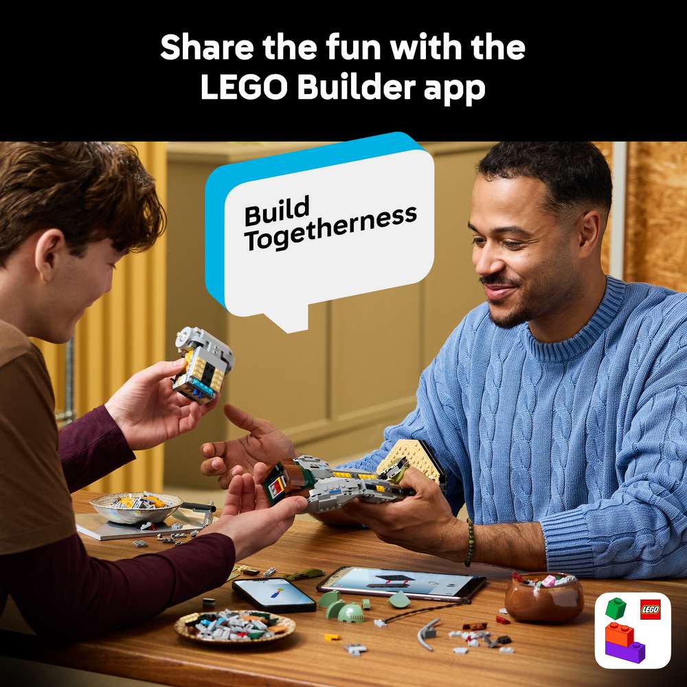 LEGO Star Wars™ Boba Fett™ 75455 - captioned product view. 1544 pieces. Ages 18+.