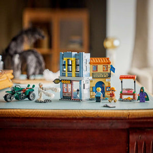 LEGO ONE PIECE Showdown with Captain Smoker 75642 - the finished build shown in a home setting. 547 pieces. Ages 9+.