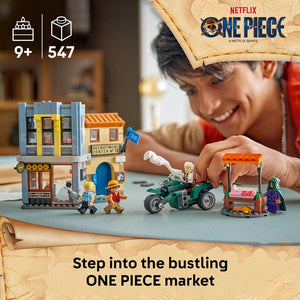 LEGO ONE PIECE Showdown with Captain Smoker 75642 - captioned product view. 547 pieces. Ages 9+.