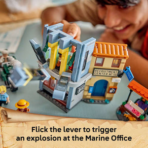 LEGO ONE PIECE Showdown with Captain Smoker 75642 - captioned product view. 547 pieces. Ages 9+.