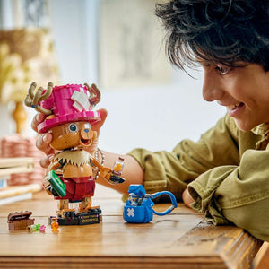 LEGO ONE PIECE Tony Tony Chopper 75643 - a child playing with the finished build. 577 pieces. Ages 9+.