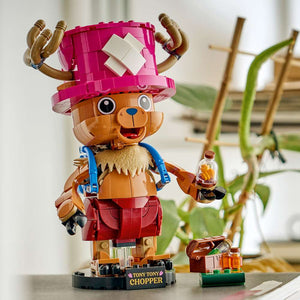 LEGO ONE PIECE Tony Tony Chopper 75643 - the finished build shown in a home setting. 577 pieces. Ages 9+.