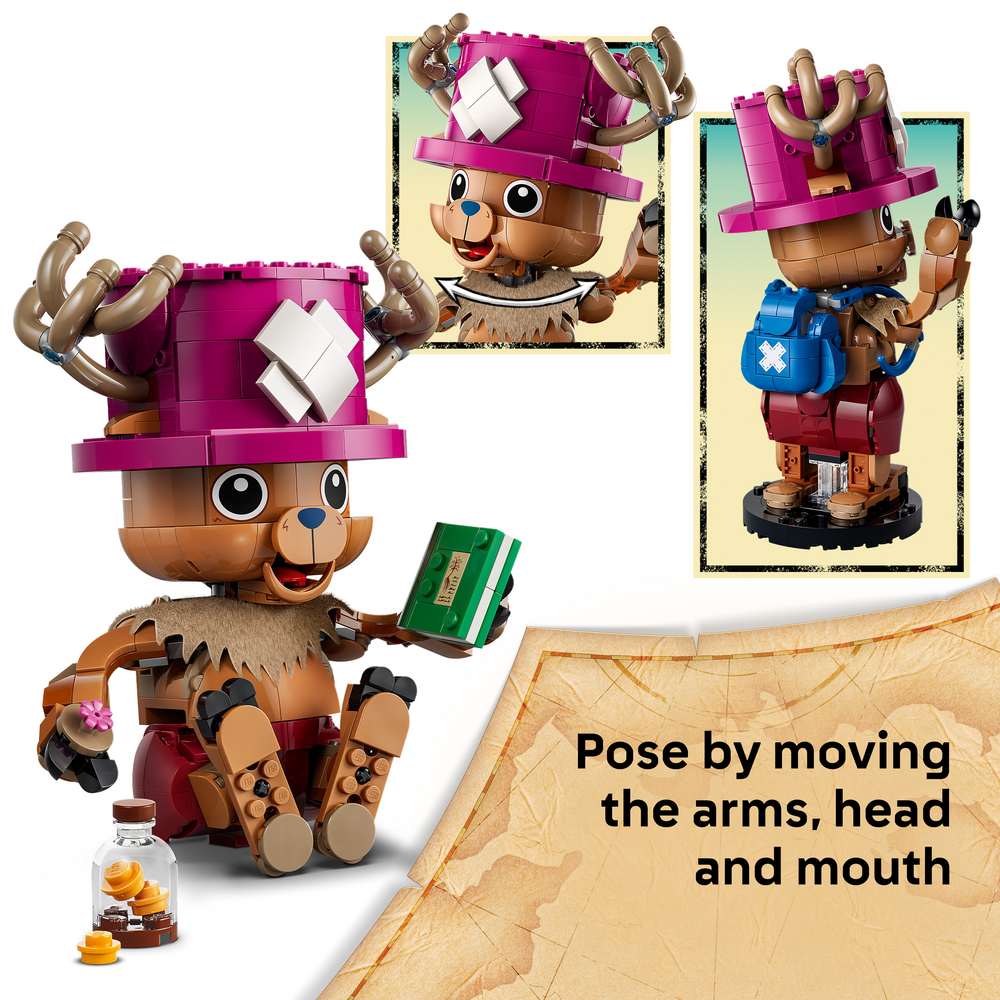 LEGO ONE PIECE Tony Tony Chopper 75643 - captioned product view. 577 pieces. Ages 9+.