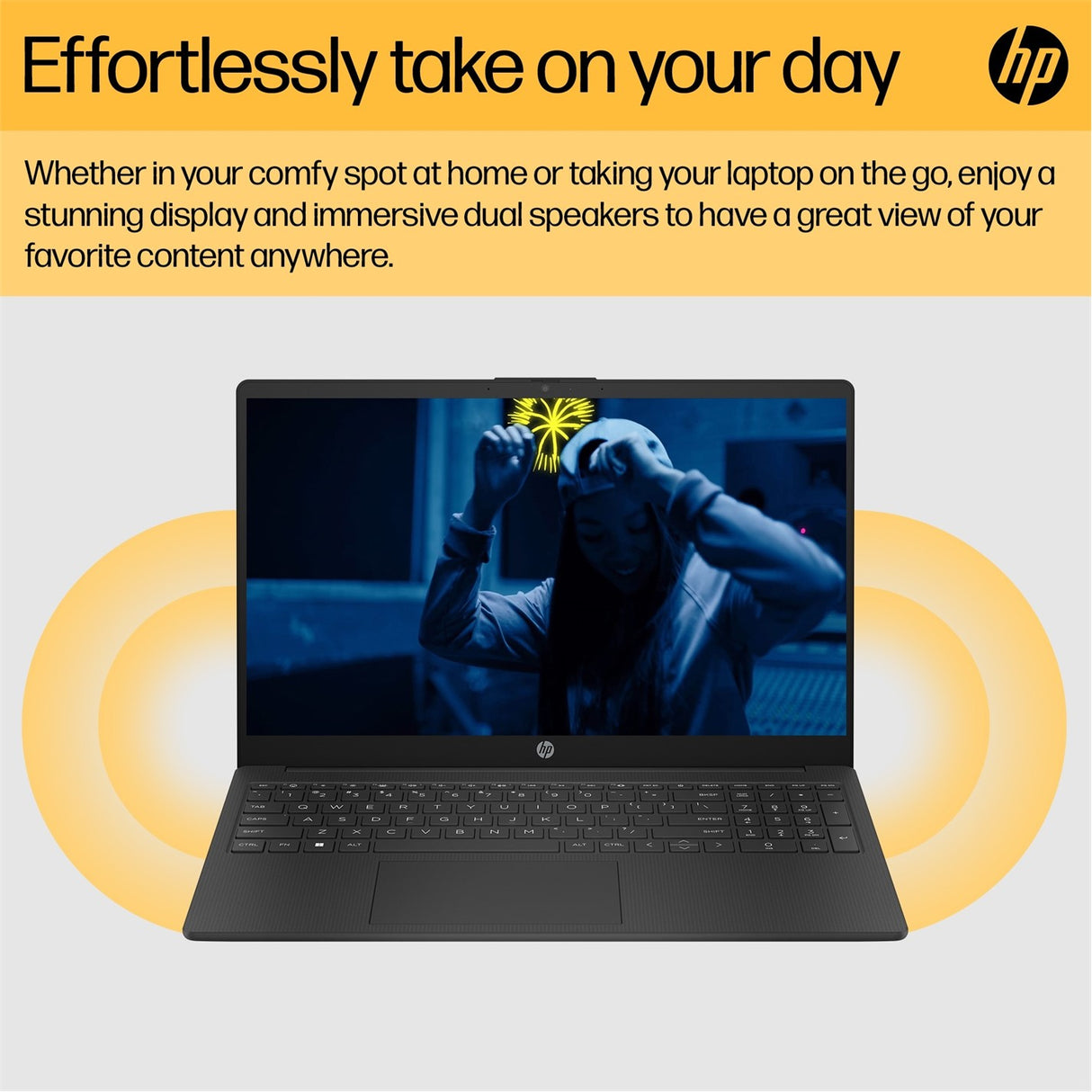 HP 15.6 Inch AMD Ryzen 5 7520U Laptop 8gb 512gb SSD - Black | 15-FC0057NA