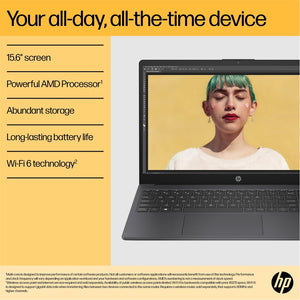 HP 15.6 Inch AMD Ryzen 5 7520U Laptop 8gb 512gb SSD - Black | 15-FC0057NA