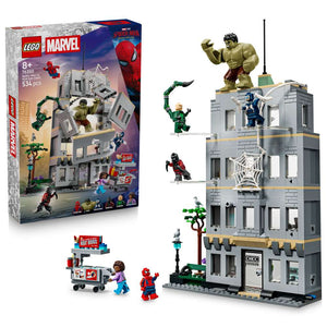 LEGO Super Heroes Spider-Man vs. Hulk Epic Clash 76350 - shown with its product box. 534 pieces. Ages 8+.
