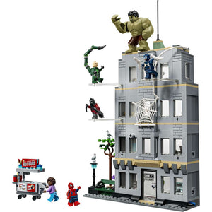 LEGO Super Heroes Spider-Man vs. Hulk Epic Clash 76350 - the fully built model on a plain background. 534 pieces. Ages 8+.