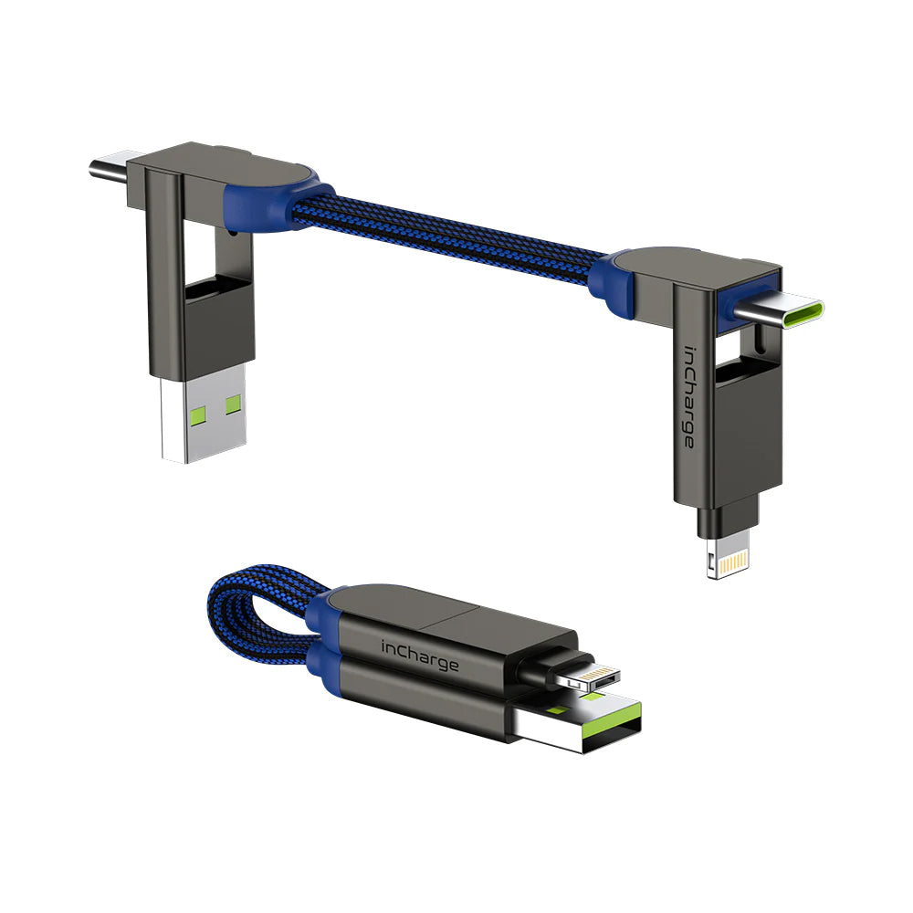 Rolling Square InCharge X Charging Cable 6 in 1 - Blue | X02WR