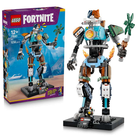 LEGO Fortnite KIT 77081 - shown with its product box. 1230 pieces. Ages 12+.