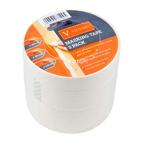 Victory Masking Tape 3 Sizes Per Pack | 77109