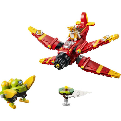 LEGO Sonic Tails' Tornado-1 77119 - the fully built model on a plain background. 310 pieces. Ages 8+.