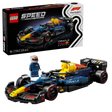 LEGO Speed Champions Oracle Red Bull Racing RB20 Formula 1 race car set 77243 featuring blue and yellow buildable F1 car with black wheels, minifigure driver, and 251 piece construction kit