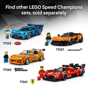 LEGO Speed Champions Ken Block's '65 Ford Mustang Hoonicorn V1 77262 - shown alongside related LEGO sets sold separately. 345 pieces. Ages 9+.