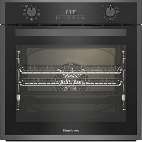 Blomberg AeroChef Built In Single Oven Multifunction - Dark Steel | ROEN9222DX