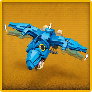 LEGO Jurassic World Baby Dinosaur: Pteranodon 77977 - close-up detail of the finished build. 373 pieces. Ages 7+.