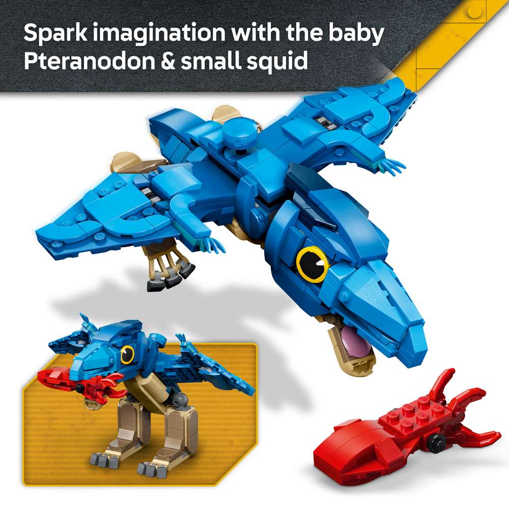 LEGO Jurassic World Baby Dinosaur: Pteranodon 77977 - captioned product view. 373 pieces. Ages 7+.