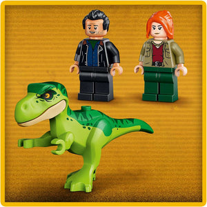 LEGO Jurassic World Young T. rex Transport Truck 77978 - close-up detail of the finished build. 115 pieces. Ages 4+.
