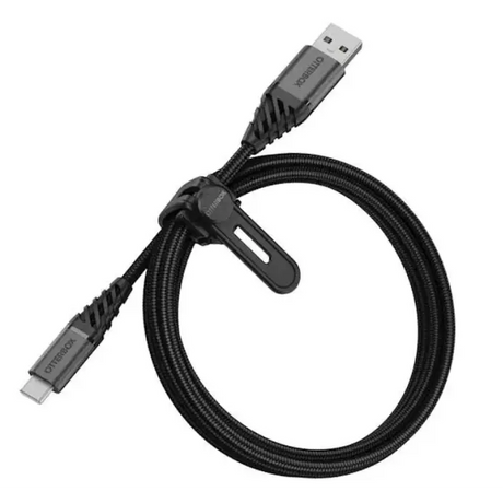 Otterbox Premium USB C to USB A Cable 1 Metre -  Dark Ash (Black) | 78-52664
