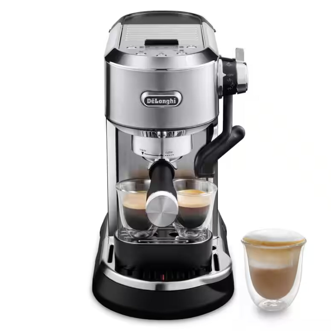 Delonghi Dedica Maestro Plus Manual Espresso Coffee Maker - Stainless Steel | EC950.M