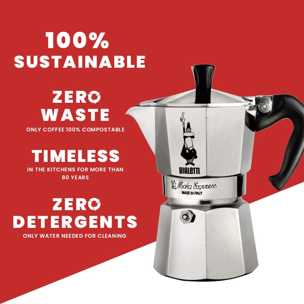 Bialetti Moka Express 6 Cup Coffee Maker | ME6