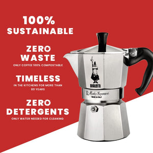 Bialetti Moka Express 6 Cup Coffee Maker | ME6