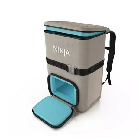 Ninja FrostVault Go 23 Litre Backpack Soft Cooler Cool Bag with Cold Dry Zone - Birch Beige | FF136EUUKCS