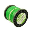 Sawtec Primeline green strimmer replacement line spool 2.4mm diameter 87 metre roll on black plastic bobbin with product label