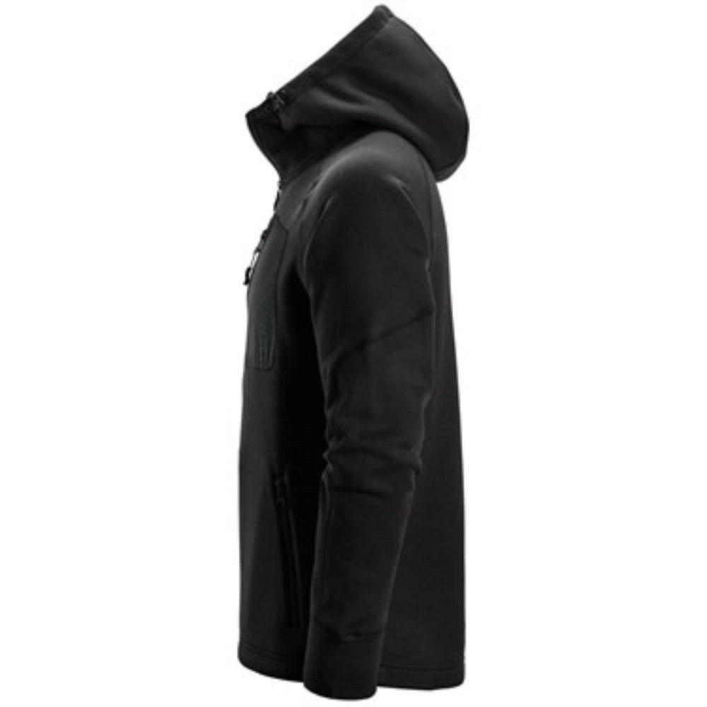 Snickers 8041 FlexiWork Full Zip Fleece Hoodie - Black